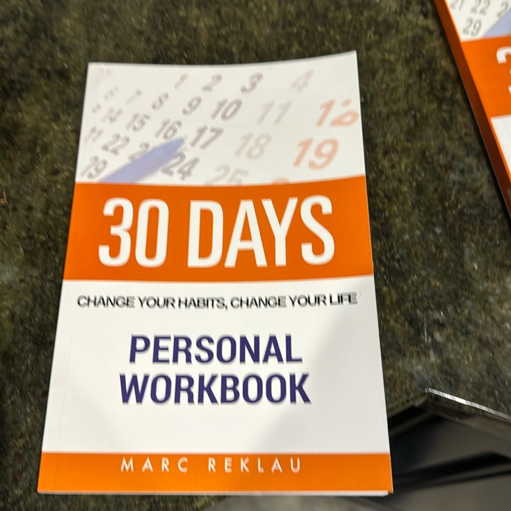 NEW - WORKBOOK for Change Your Habits by Marc Reklau 📚📓